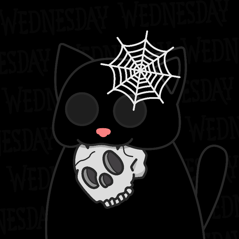Addams Cat #103 static token preview