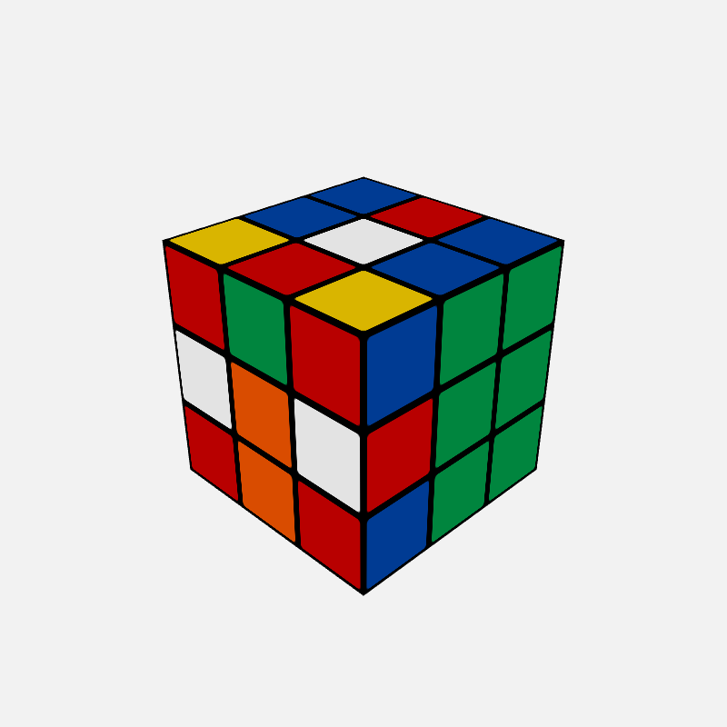 Rubik's Cube #166 static token preview