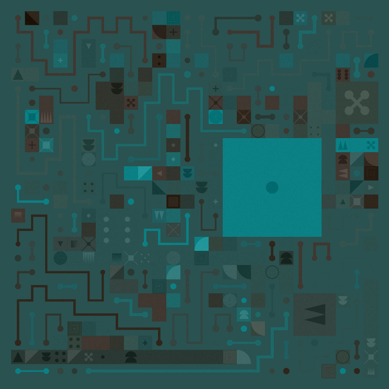 Scattered Pathways #354 static NFT preview