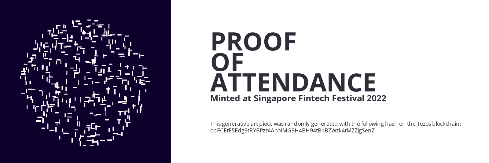 SFF2022 Proof of Attendance Token #1610 static token preview