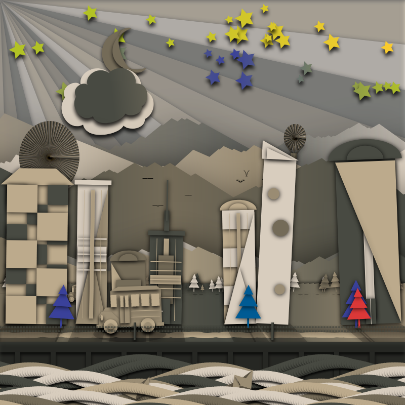 Paper Art 2.5D #96 static token preview