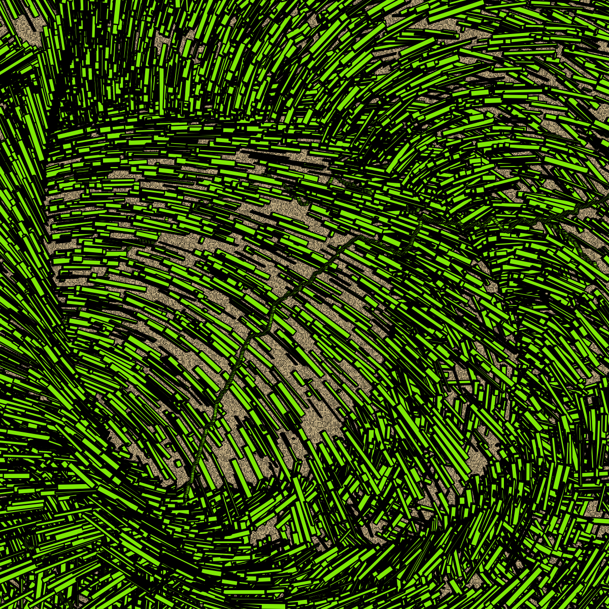 Walk with noise curve #171 static NFT preview