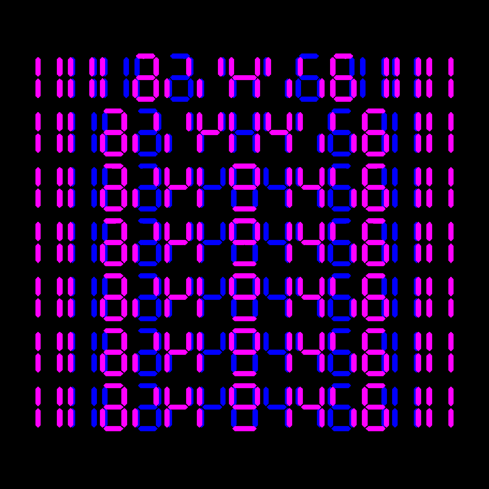Digits #985 static NFT preview