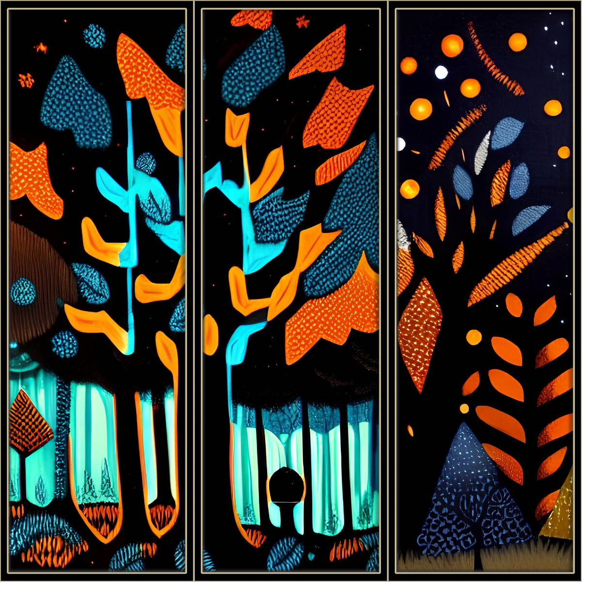 Forest at Night #1 static token preview