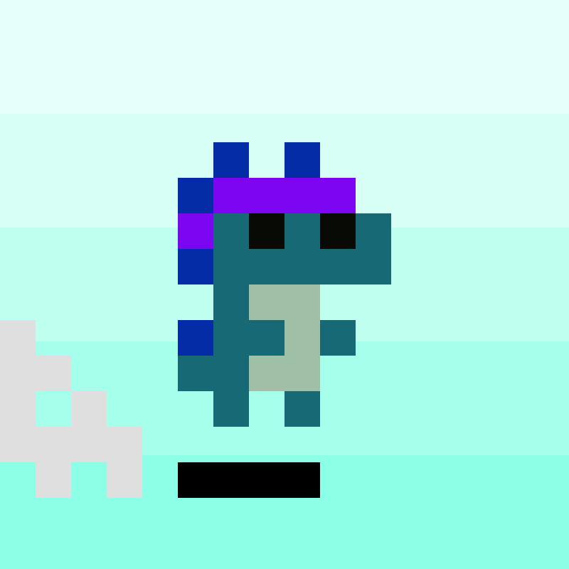 Coded Tiny Dinos #448 static token preview