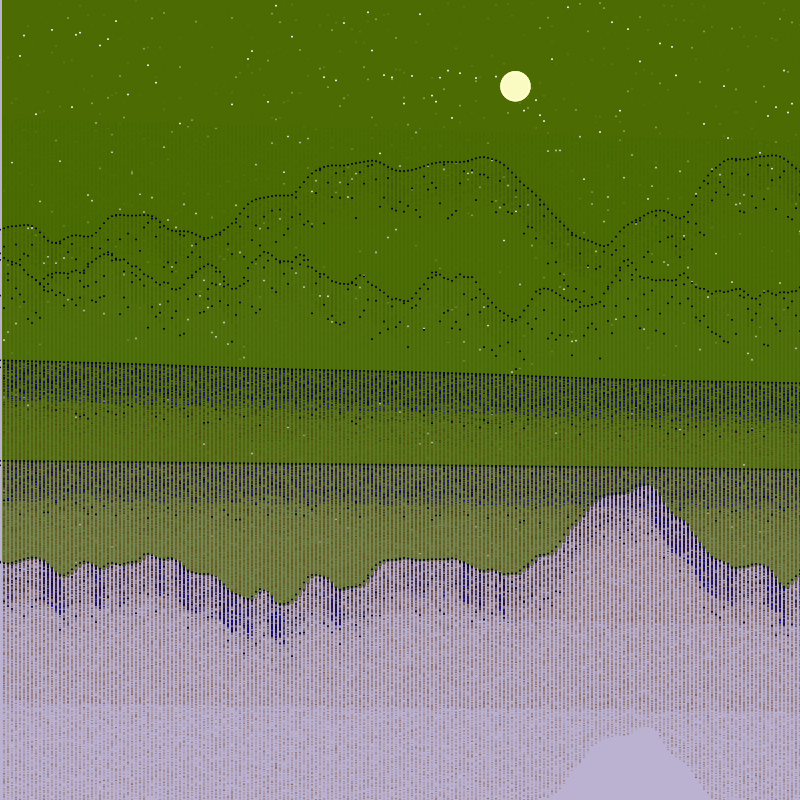 Glitched Mountains GT #30 static NFT preview