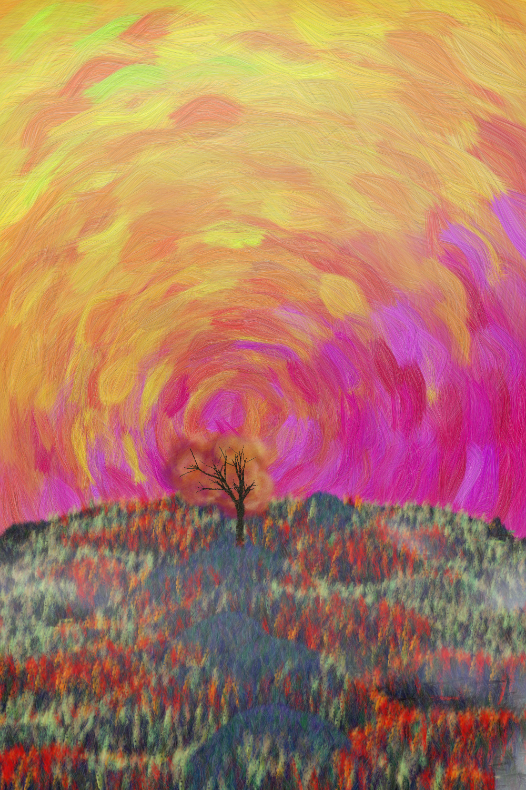 Tree and Cloud #146 static NFT preview