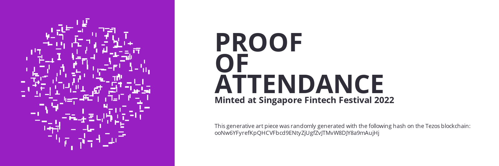 SFF2022 Proof of Attendance Token #78 static token preview