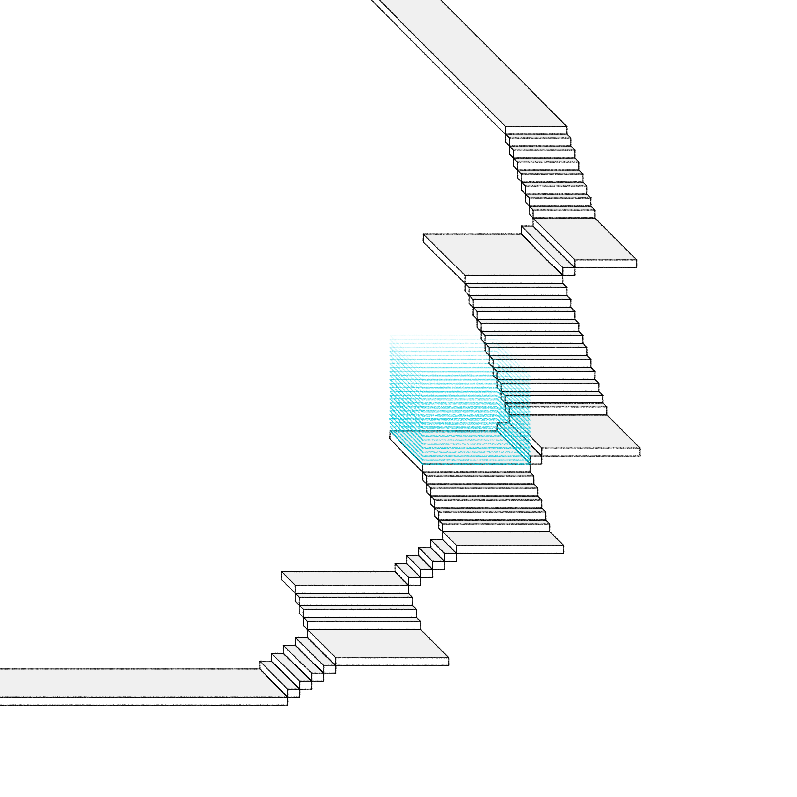 Stairs in a room #34 static NFT preview