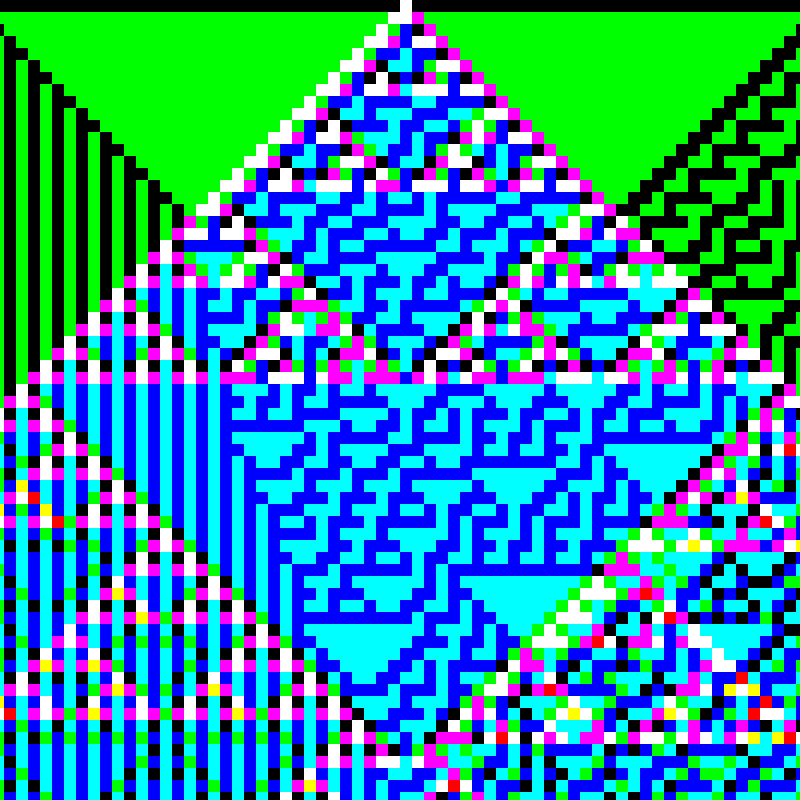 RGB Elementary Cellular Automaton #552 static token preview