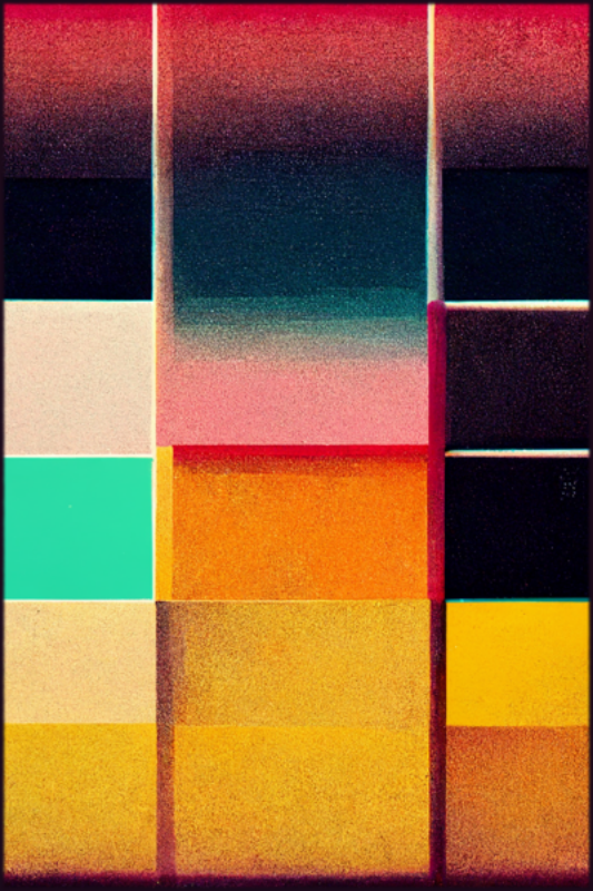 Vibrant Composition #77 static NFT preview