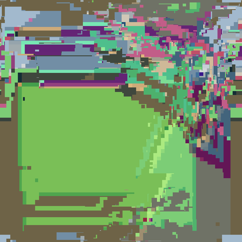 Cascade automata, pixel nature #4 static NFT preview