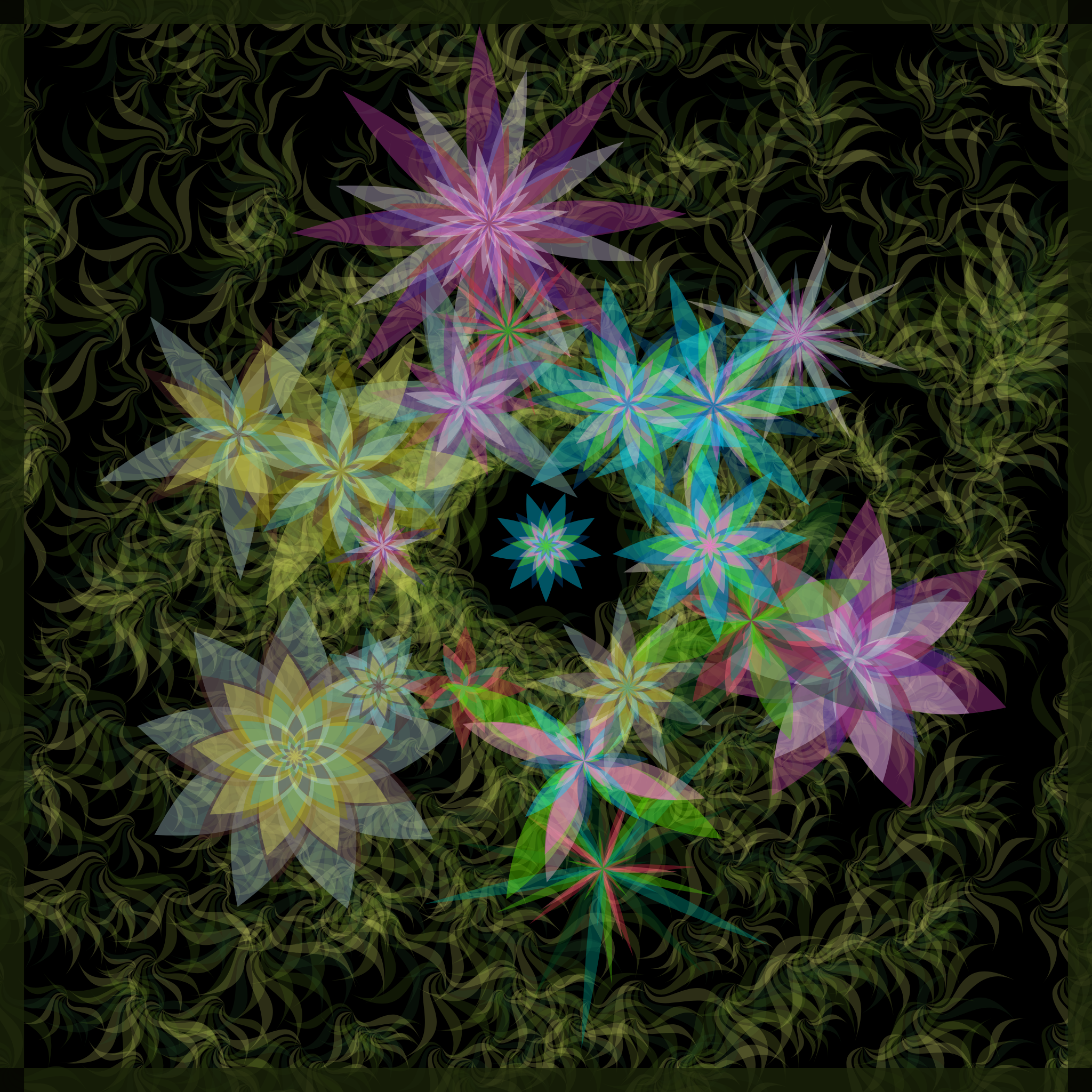 Bezier Garden #8 static NFT preview