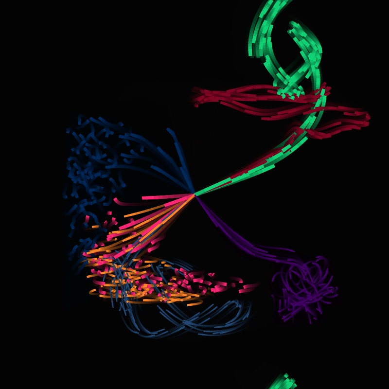 Procedurally generated particles #4 static NFT preview