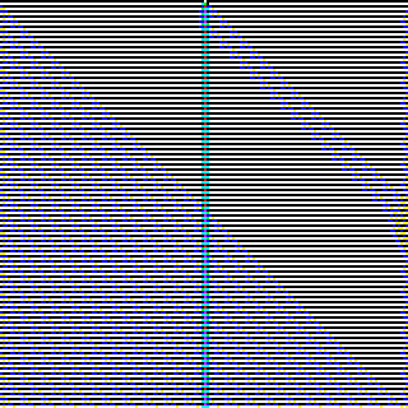 RGB Elementary Cellular Automaton #309 static token preview
