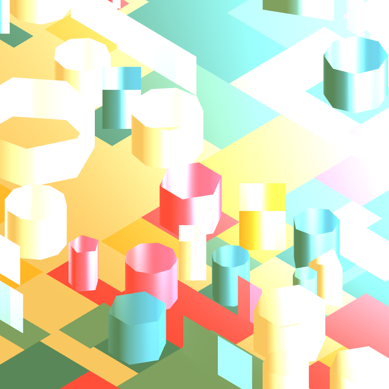 Geometric city #96 static NFT preview
