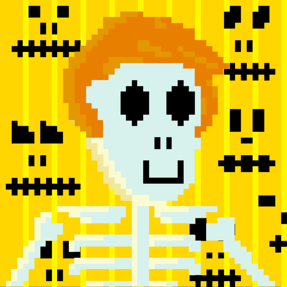 PIXEL SKULLETTI 1 #311 static token preview