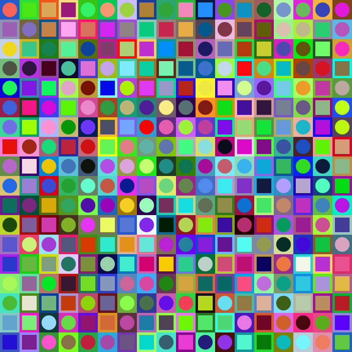 Square Dot Composition #131 static token preview