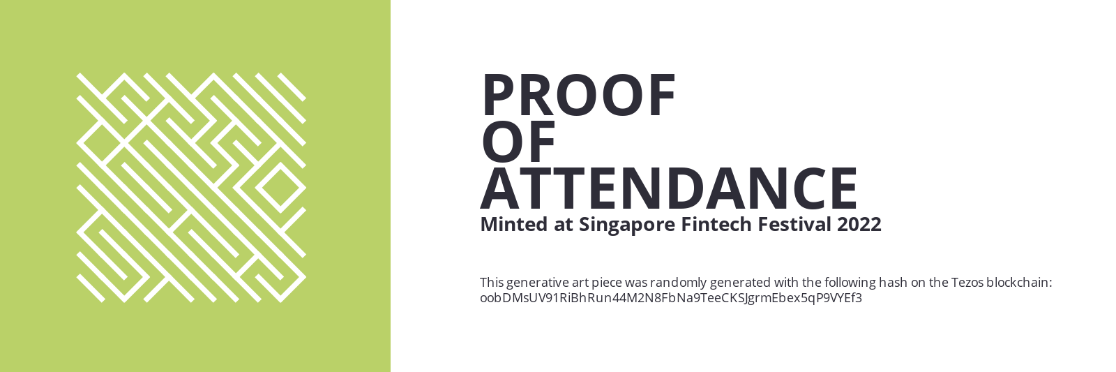 SFF2022 Proof of Attendance Token #1075 static token preview