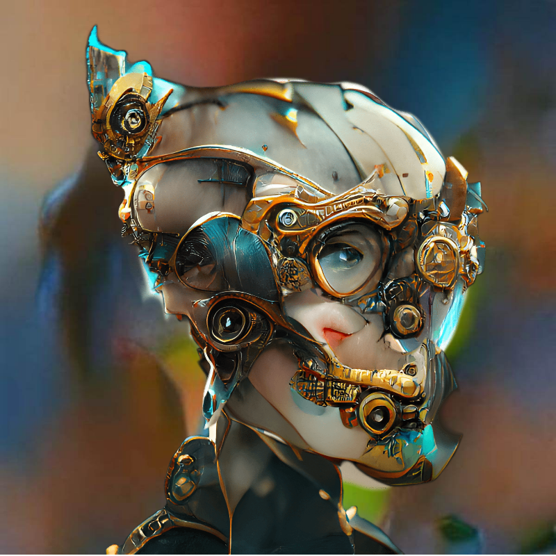 SkeleSteamPunx #166 static NFT preview