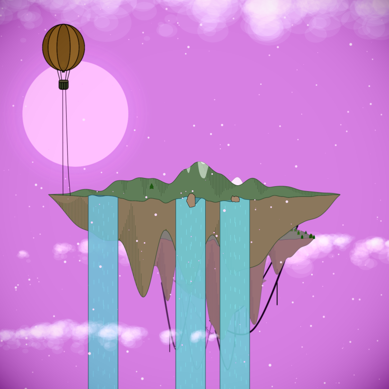 Flying Islands #37 static NFT preview