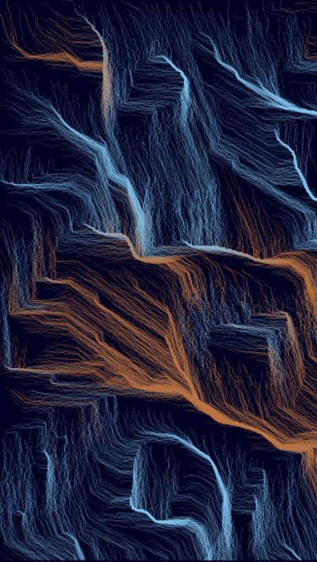 Algoscapes | Rock-face #356 static NFT preview