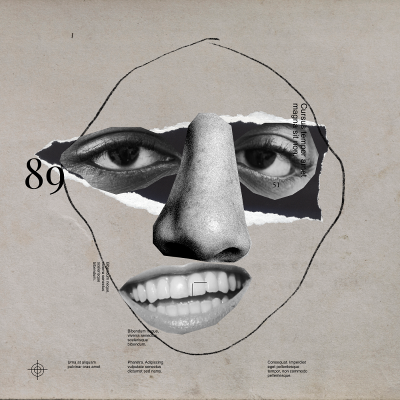 Collage faces #25 static token preview