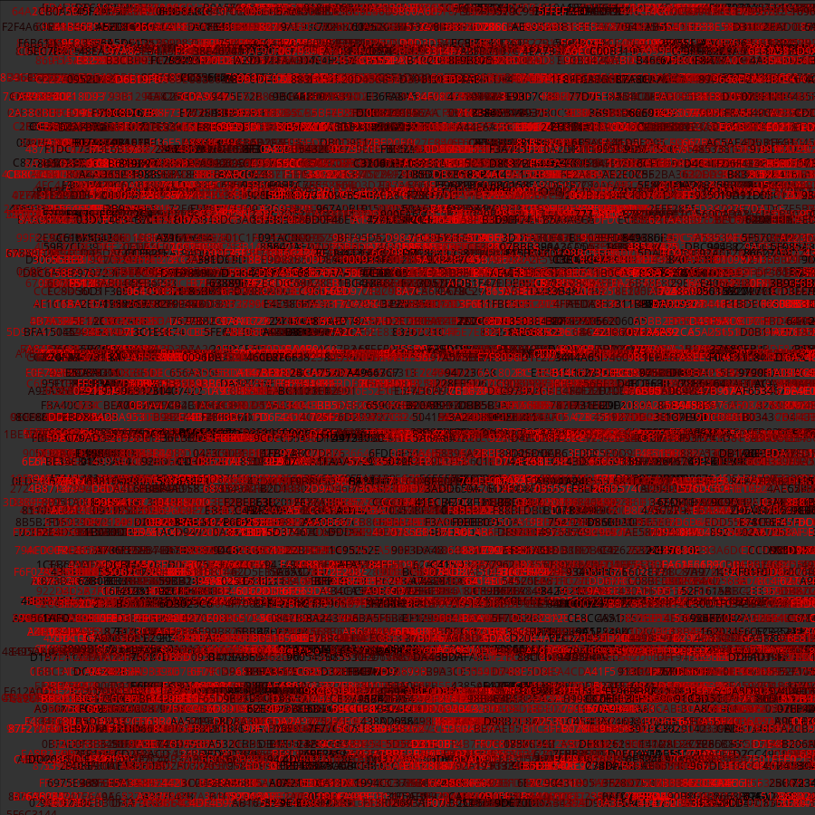 Painting by Random Hexadecimal Numbers #19 static token preview