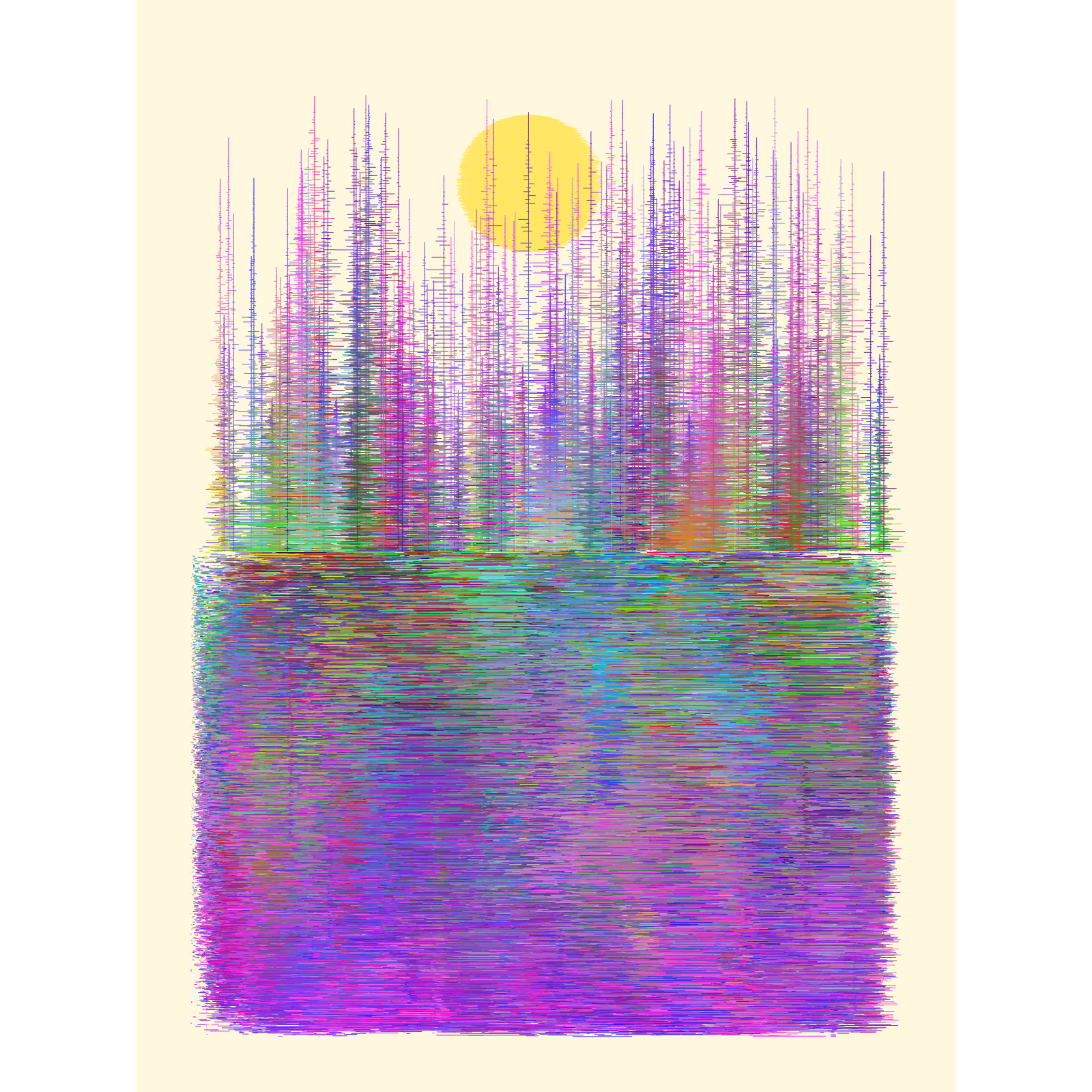 Gradient Lake #75 static NFT preview