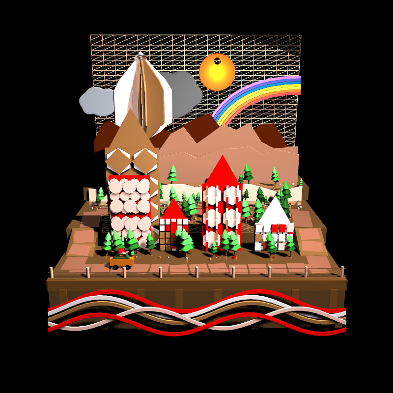 Paper Art 3D #187 static NFT preview