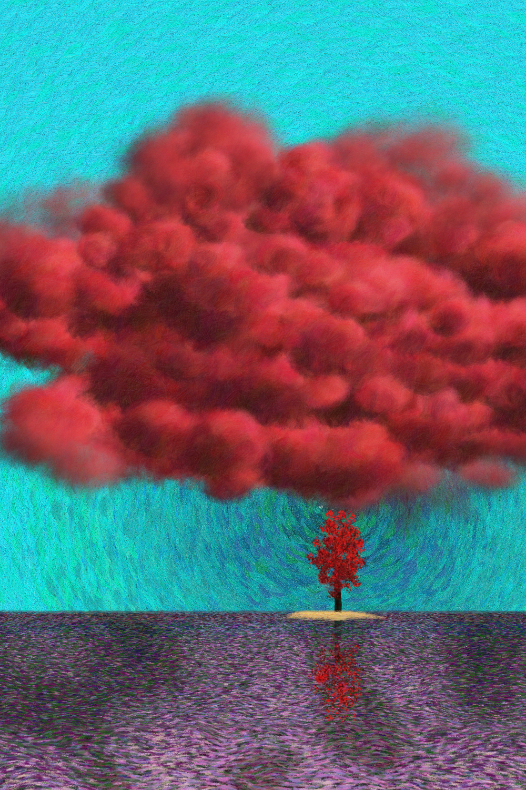 Tree and Cloud #165 static NFT preview