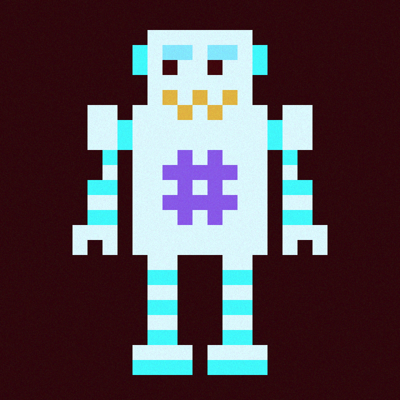 Pixelbots #54 static NFT preview