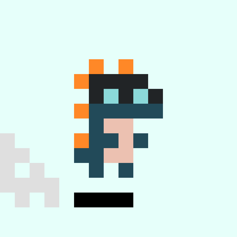 Coded Tiny Dinos #481 static NFT preview