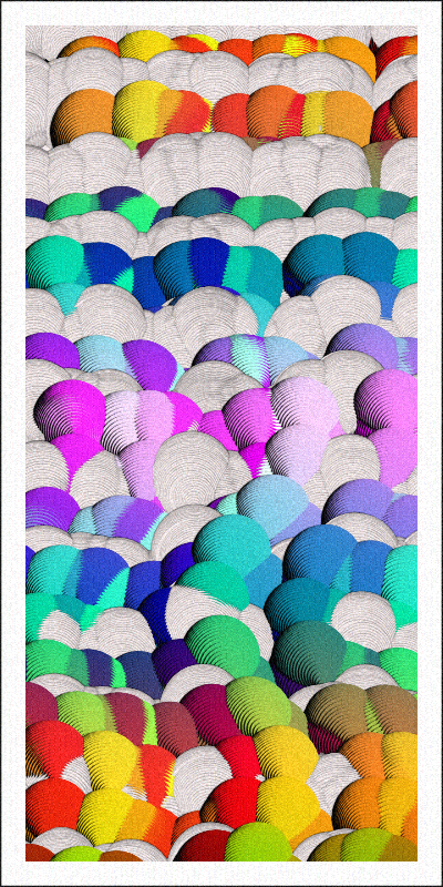 Balloon Field on Clouds #33 static NFT preview