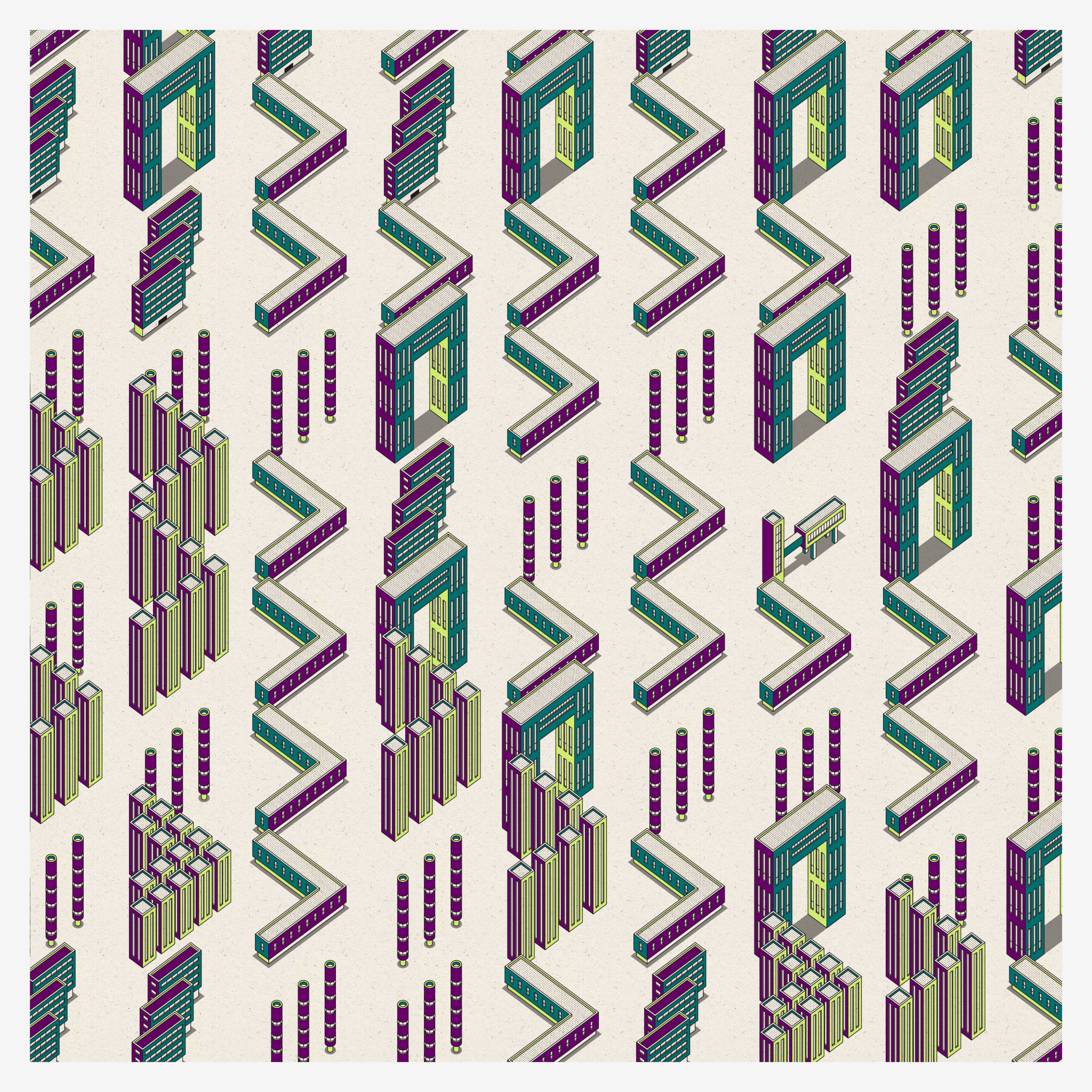 Bauhausstadt #181 static NFT preview