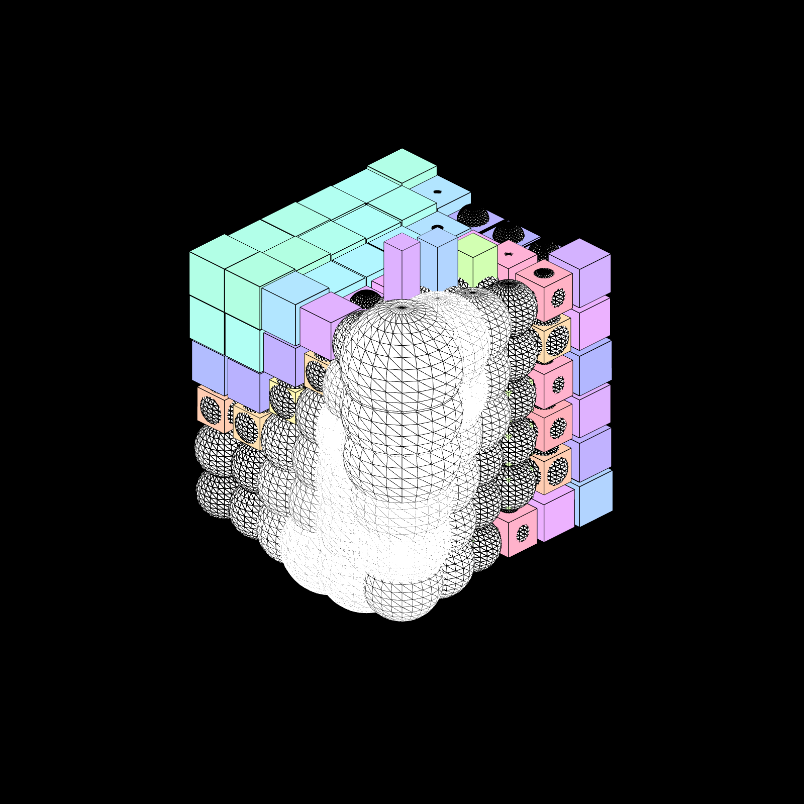 Drip Cube #28 static NFT preview
