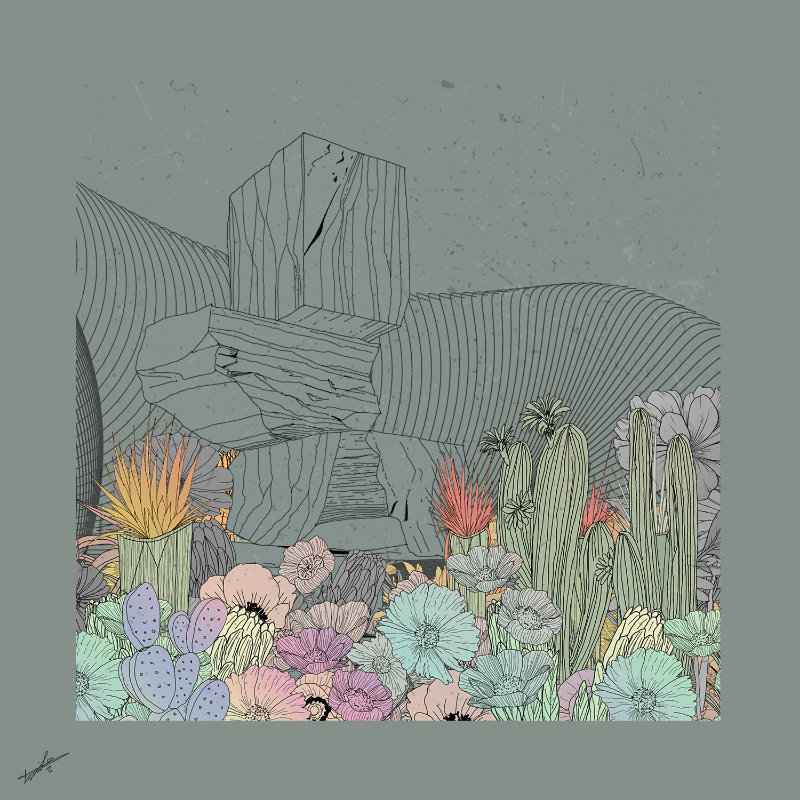 Garden of Lines #Rocks_Blooms #34 static token preview