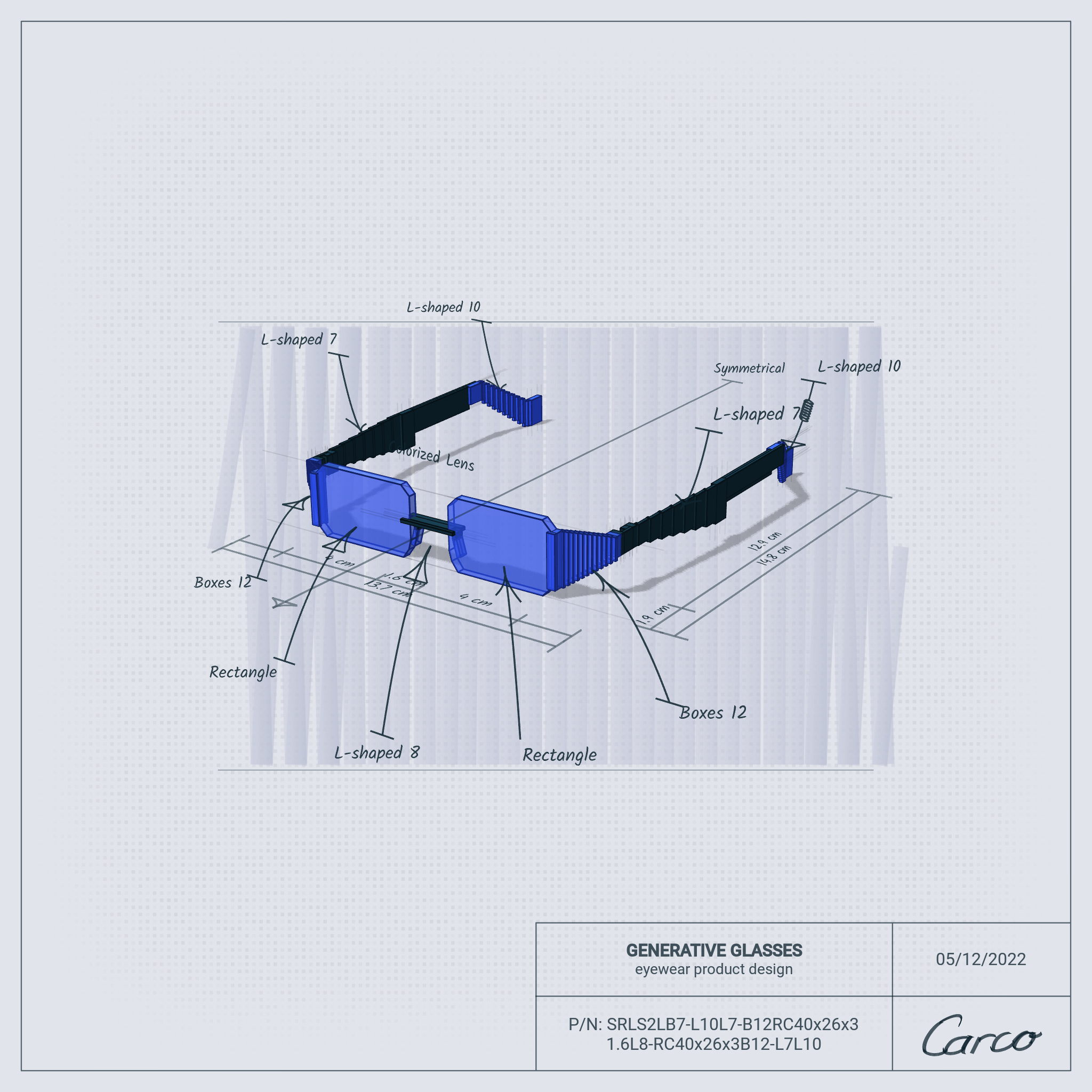 GENERATIVE GLASSES #348 static token preview