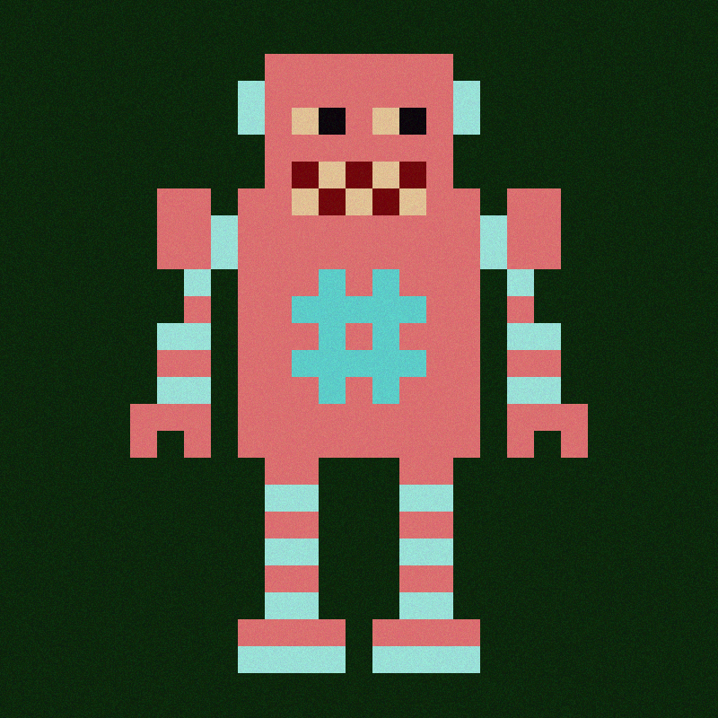 Pixelbots #38 static NFT preview