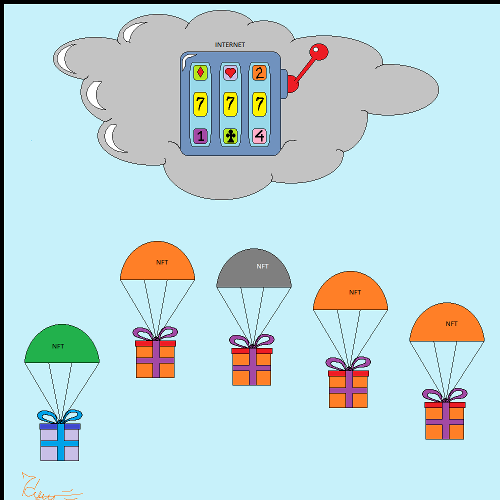 Rain of NFT airdrops #10 static token preview
