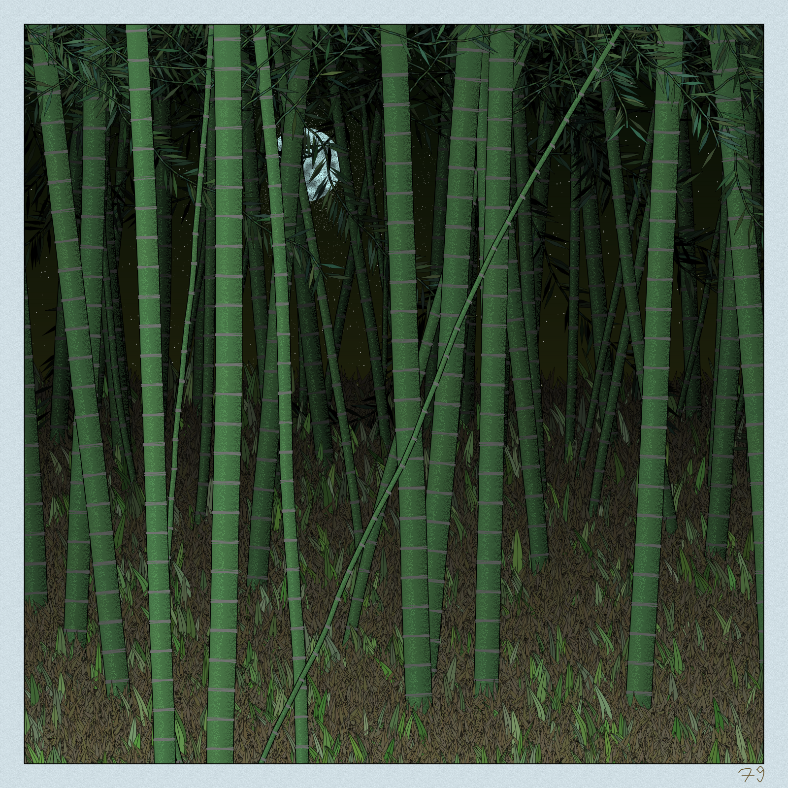 Bamboo #55 static NFT preview