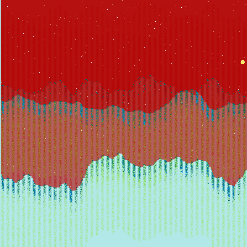 Glitched Mountains GT #163 static NFT preview