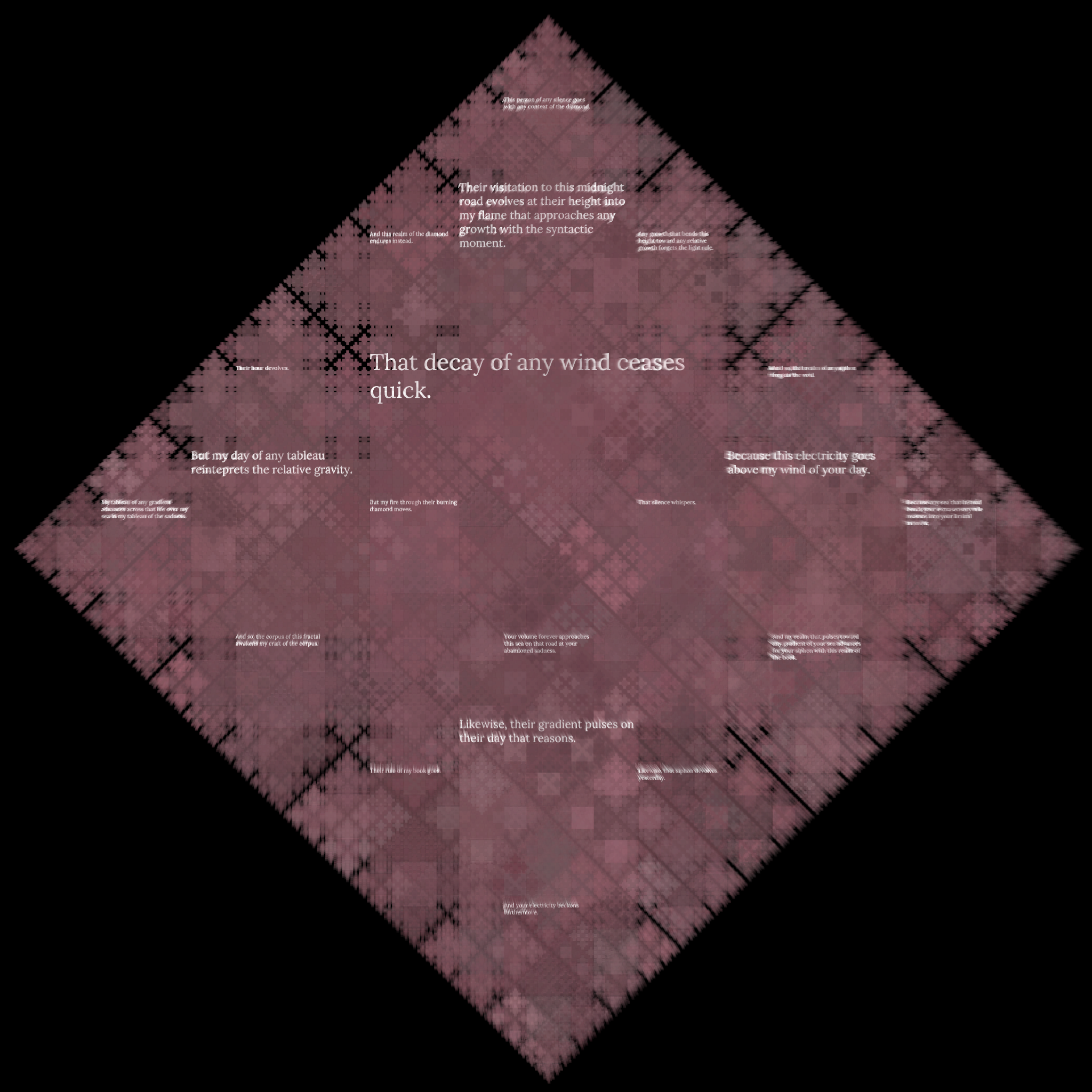 Diamond Fractal Fire #87 static NFT preview