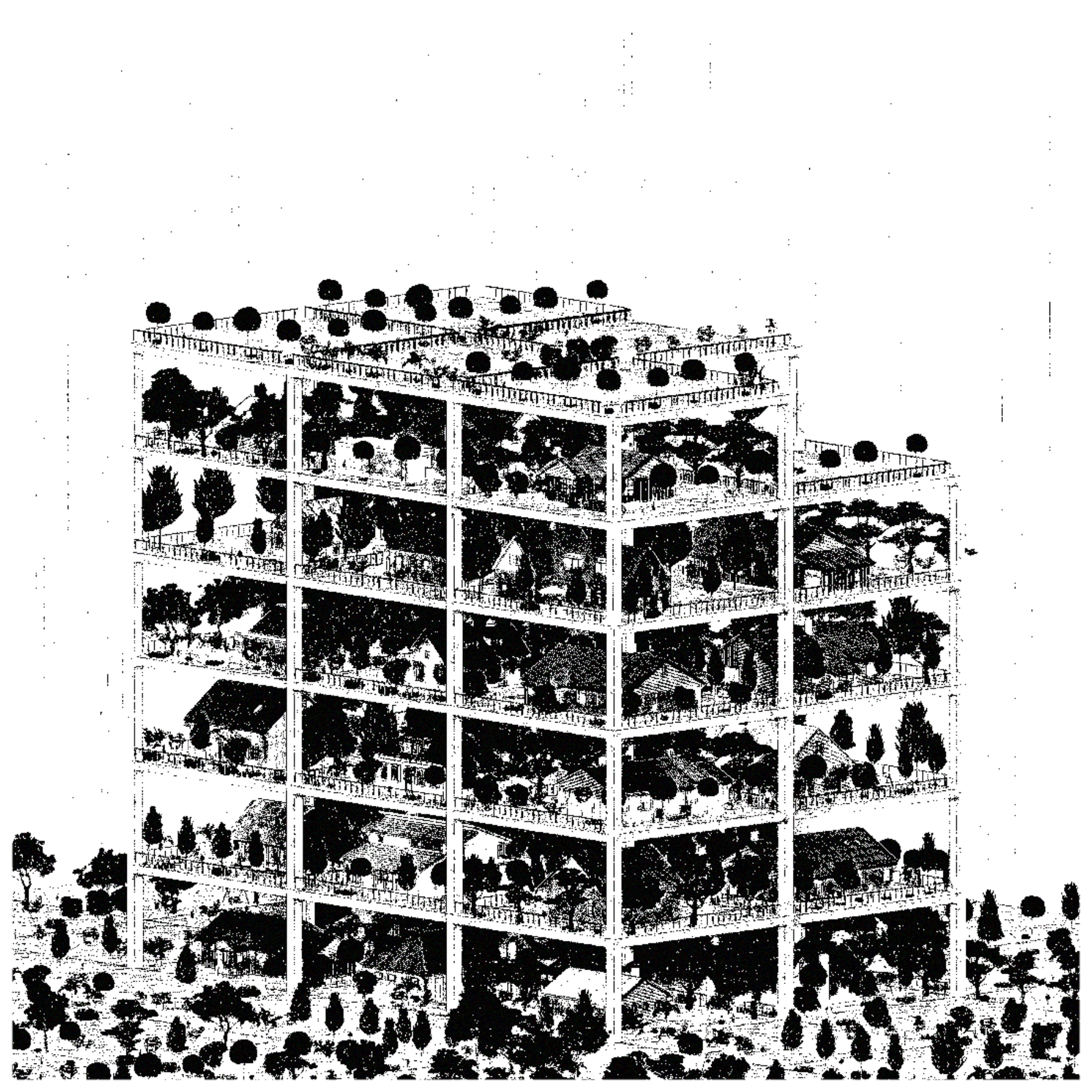 Highrise of Homes #62 static NFT preview