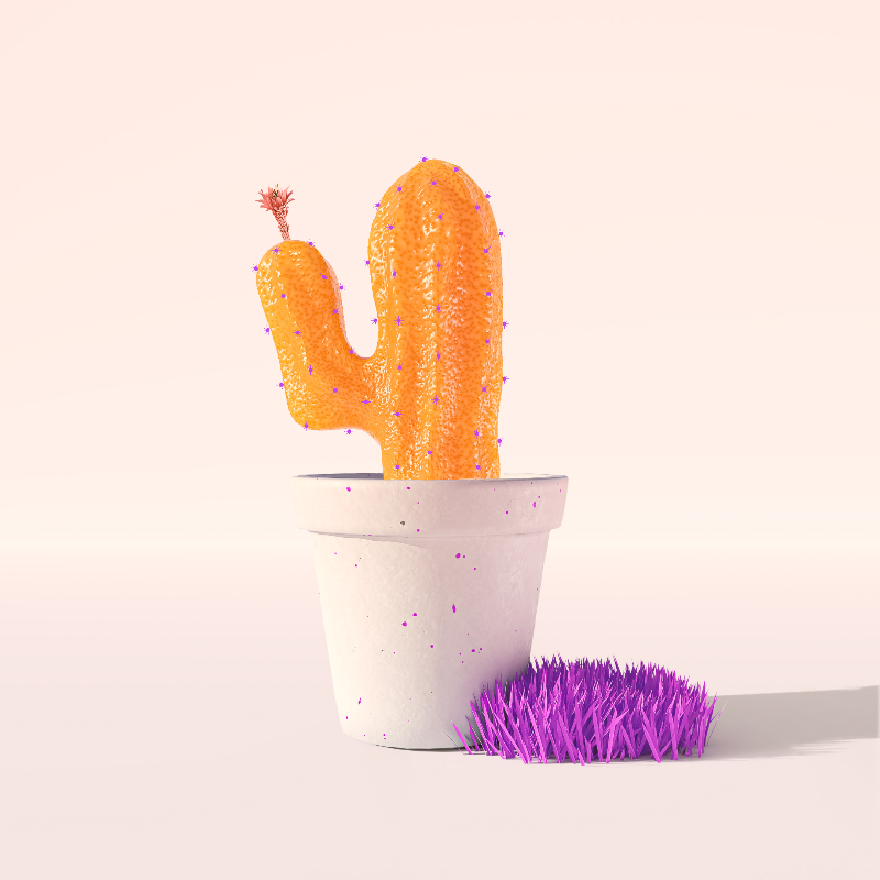 3D Crypto Cacti #48 static token preview