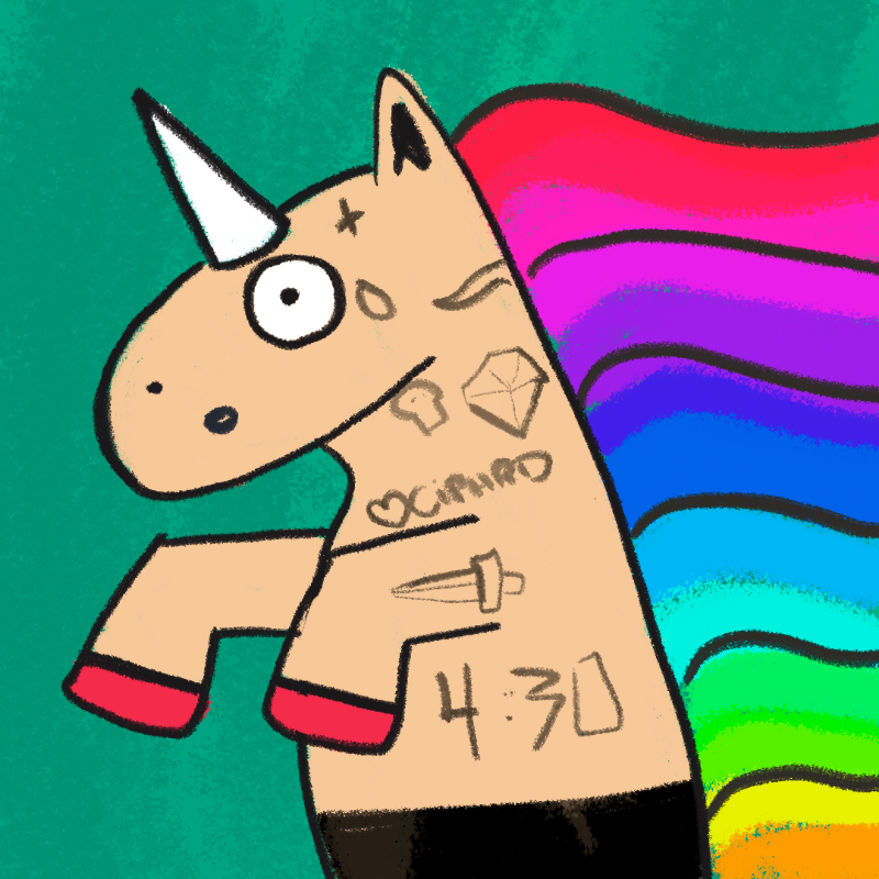 Peculiar unicornos #456 static token preview