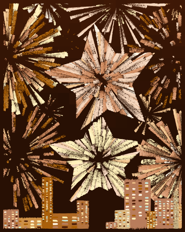 Fireworks #75 static NFT preview