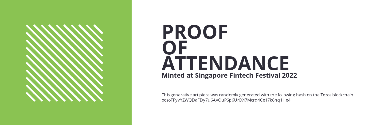 SFF2022 Proof of Attendance Token #37 static token preview
