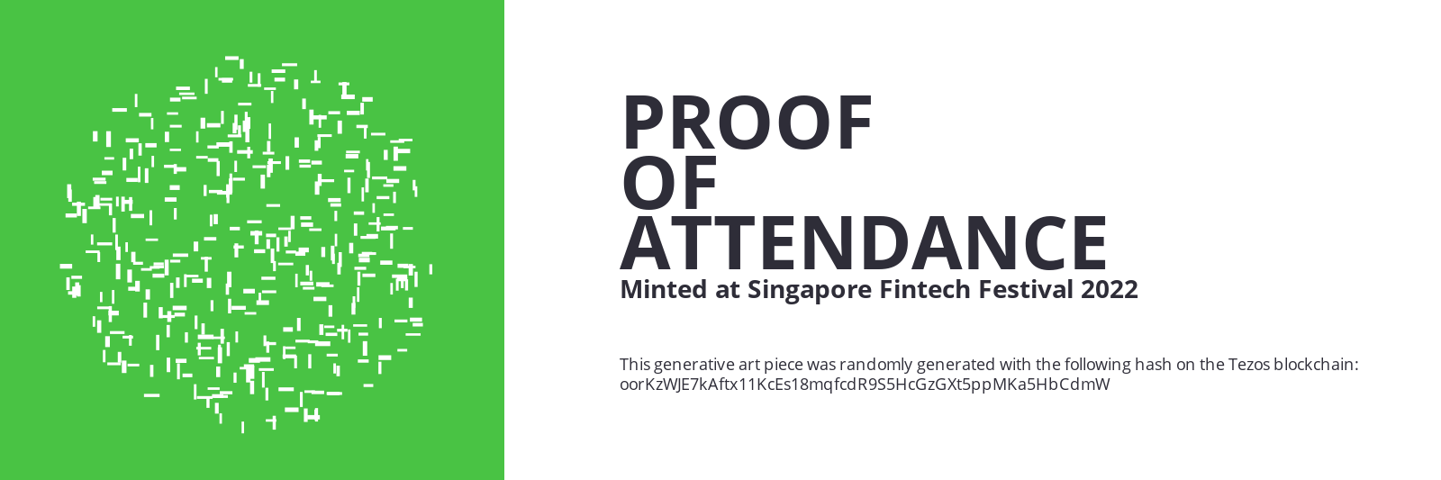 SFF2022 Proof of Attendance Token #944 static token preview