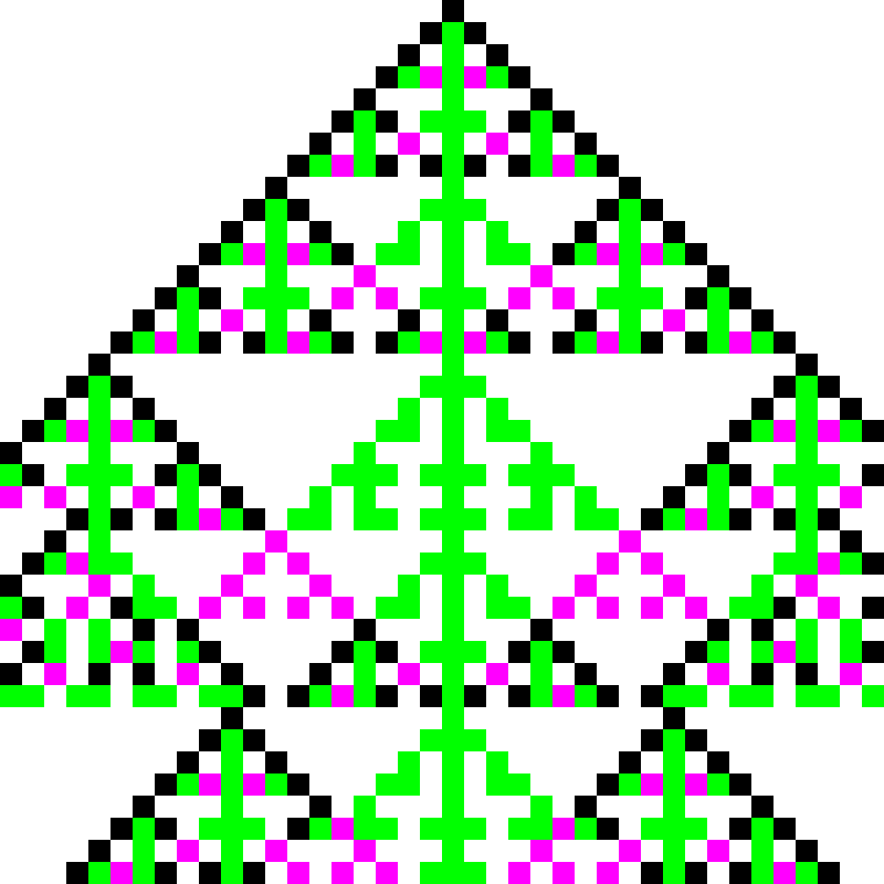 RGB Elementary Cellular Automaton #404 static token preview